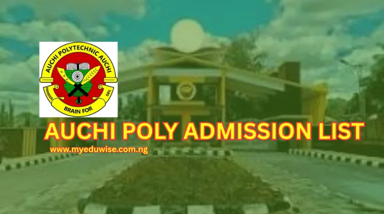 Auchi Poly Admission List