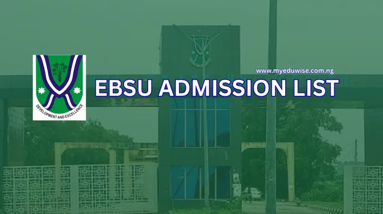 EBSU Admission List