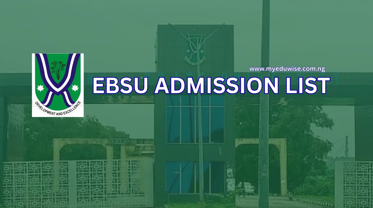 EBSU Admission List