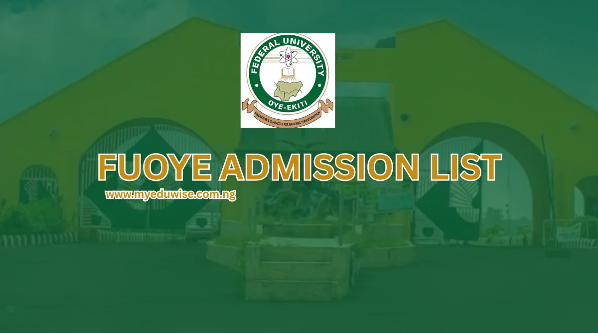 FUOYE Admission List
