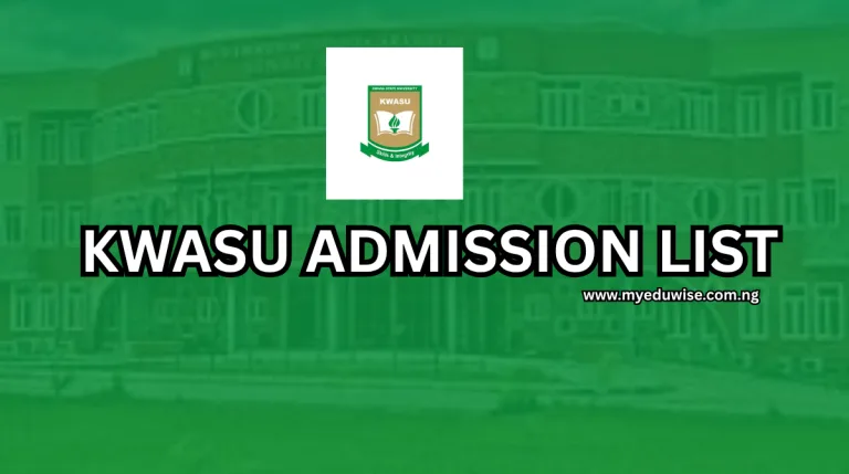 KWASU Admission List