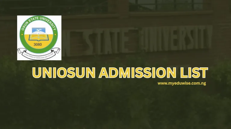 UNIOSUN Admission List