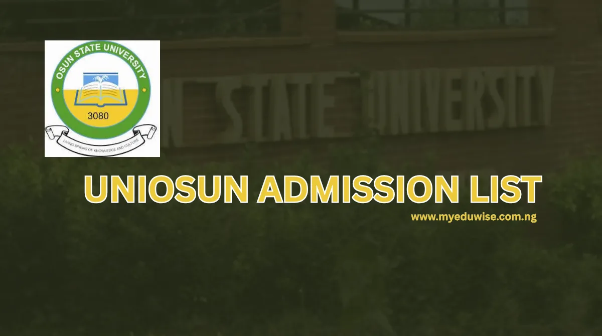 UNIOSUN Admission List