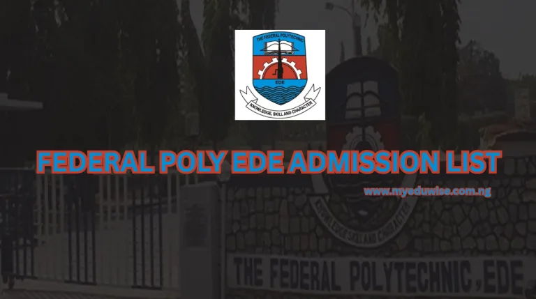 Federal Poly Ede Admission List