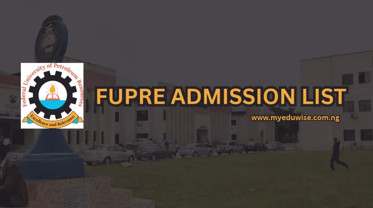 FUPRE Admission List