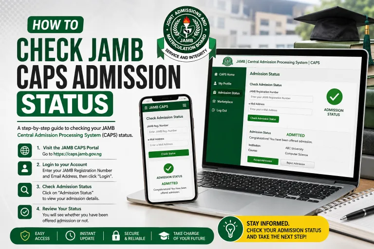 How to Check JAMB CAPS Admission Status