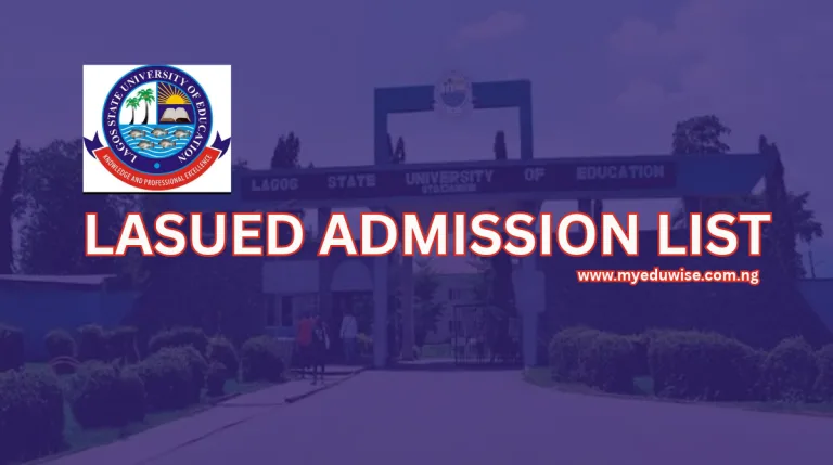 LASUED Admission List